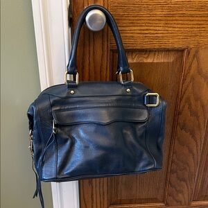 Rebecca Minkoff MAB Navy Blue Leather Handbag